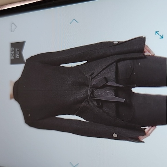 PROENZA SCHOULER TWEED ASYMMETRIC RUNWAY BLAZER COAT EUC UNWORN SIZE 8 - Picture 6 of 7